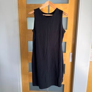 American Giant Black Midi Dress